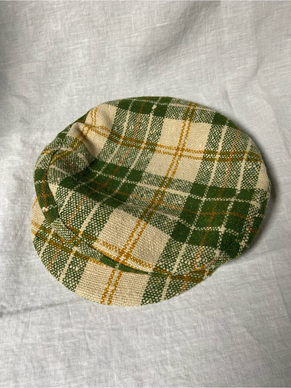 Vintage Gaeltarra Donegal Plaid Baker Boy Cap